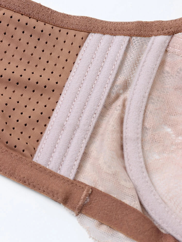 Sexy Lace Bowknot Soft Underwire Breathable Mesh Bras