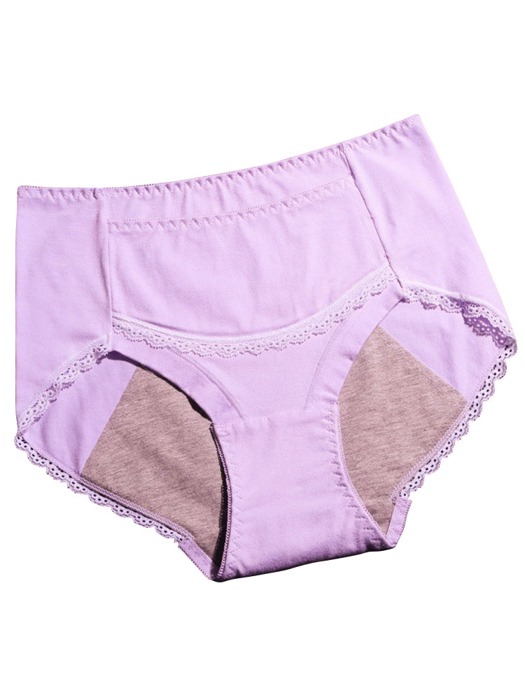 2-Pack Women's Hipster Postpartum Menstrual Leak-Proof Period Panties