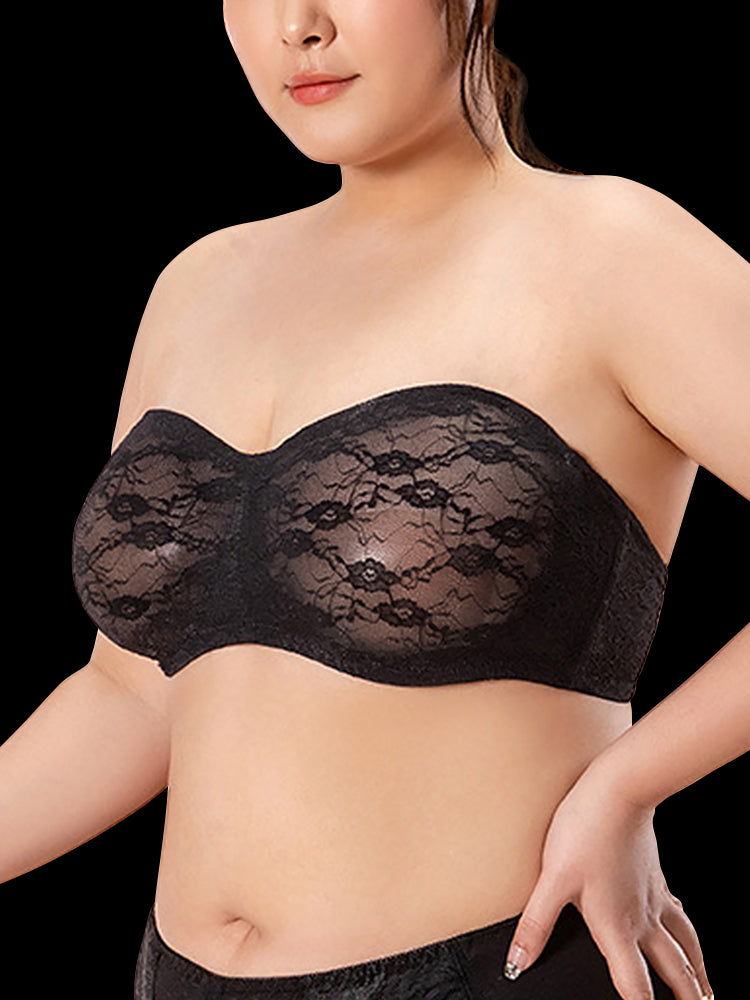 Ultra-thin Breathable Lace Strapless Bra
