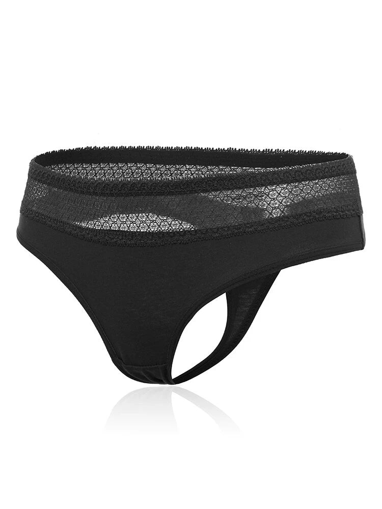 4-Pack Cotton Sexy Lace Thongs