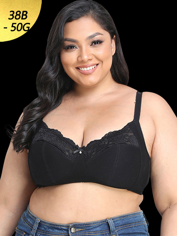 Women's Ultra-thin Full Figure Plus Size Wireless Bra