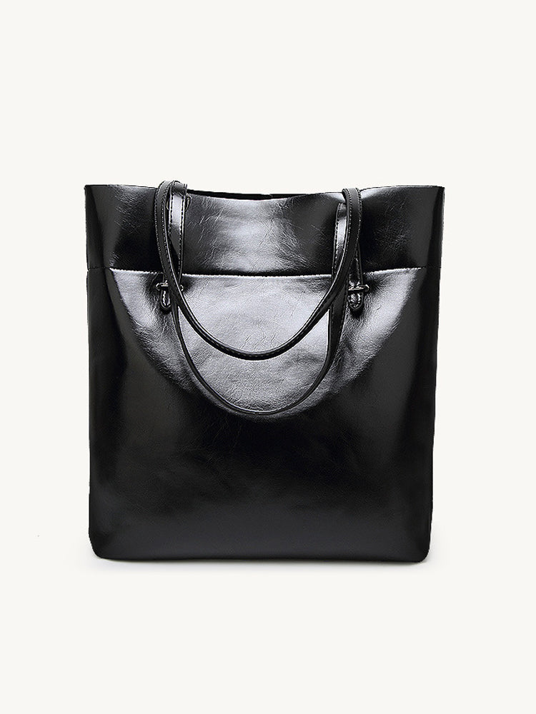 Women's PU Leather Vintage Large Shoulder Purse Tote Handbag
