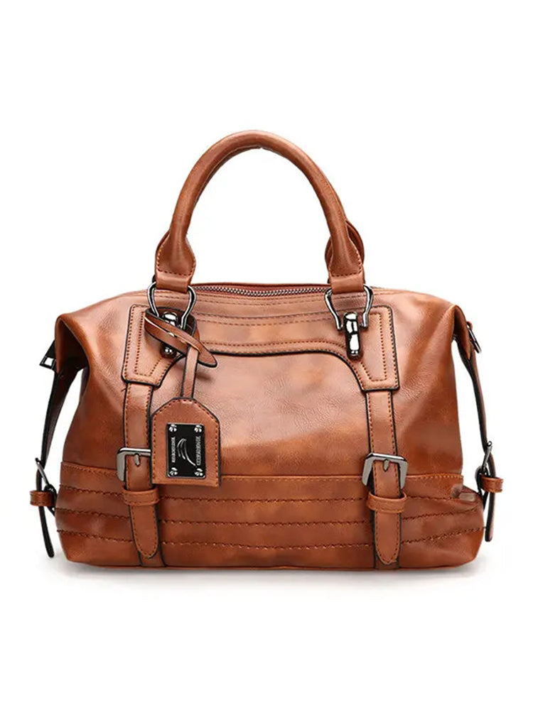 Women Vintage Boston Handbag Shoulder Bag Crossbody Bag