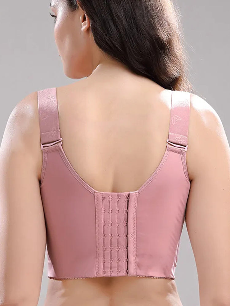 Side Support Longline Wide Adjustable Straps Wireless Bra