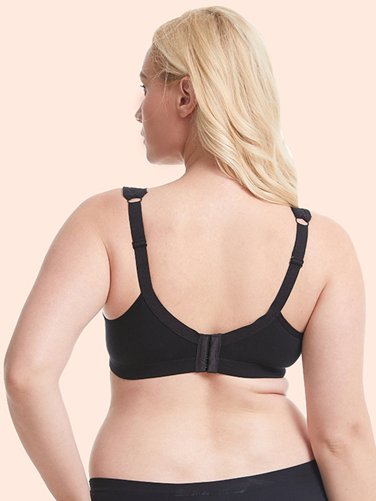 Full Figure Lace Cotton Wirefree Bra