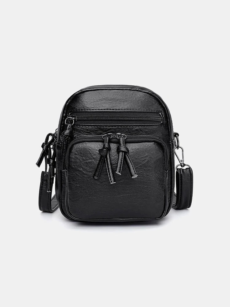 Women Earphone Hole Anti-theft Crossbody Bag Shoulder Bag