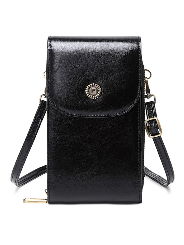 Women's PU Leather RFID Flap Wallet Clutch Organizer