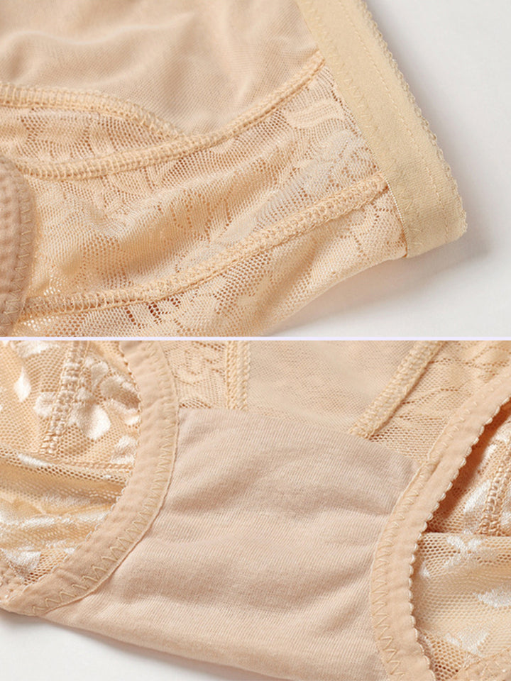 Sexy Floral Butt Lifter Panty Boy Shorts with Padded
