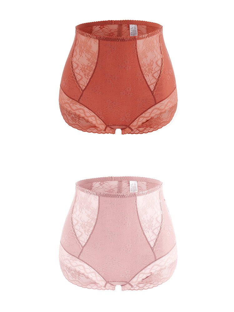 2-Pack Lace Full Coverage Shape Breathable Panty