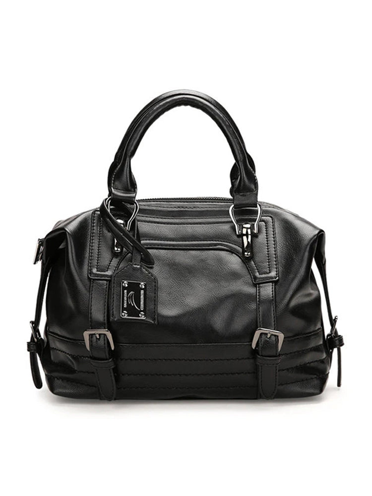 Women Vintage Boston Handbag Shoulder Bag Crossbody Bag