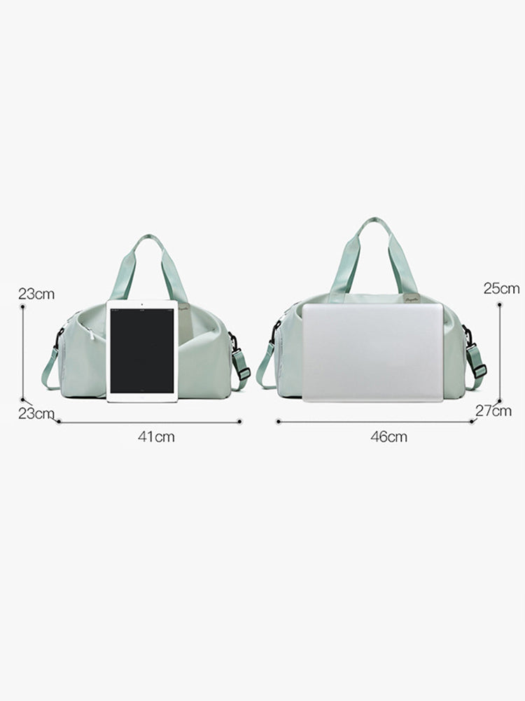 Sports Gym Waterproof Duffle Bag with Shoe and Wet Clothes Compartments