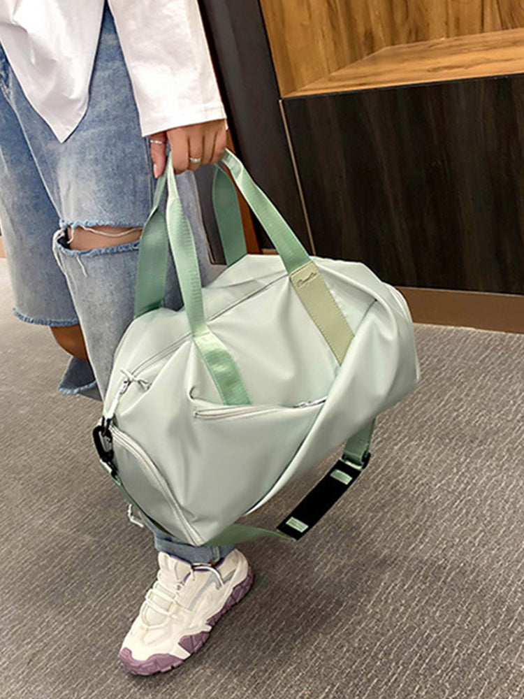 Sports Gym Waterproof Duffle Bag with Shoe and Wet Clothes Compartments