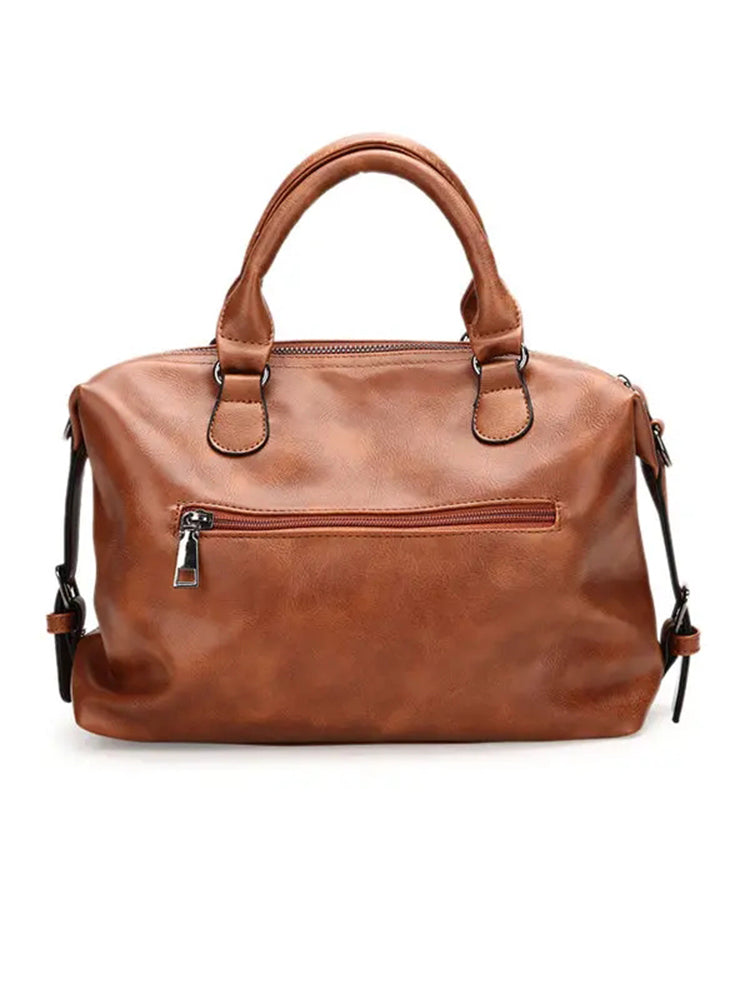 Women Vintage Boston Handbag Shoulder Bag Crossbody Bag