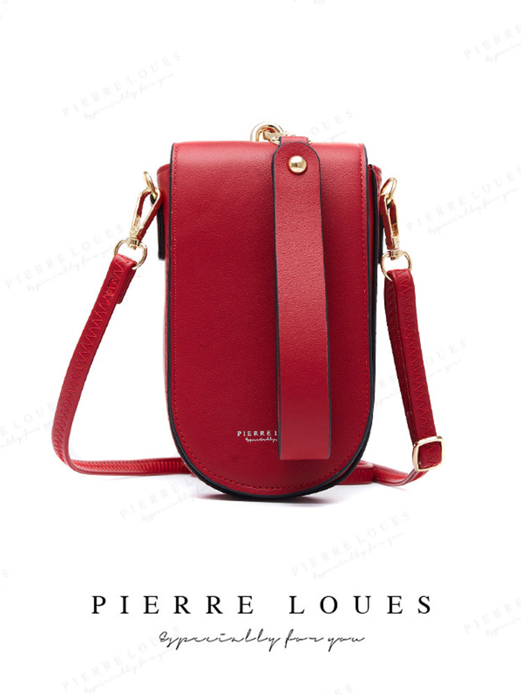 Mini Messenger Shoulder Crossbody Handbag PU Leather Wallet