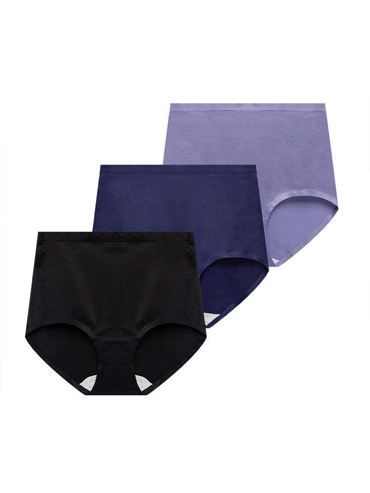 3-Pack Seamless Breathable Stretch Ice Silk Everyday Panties