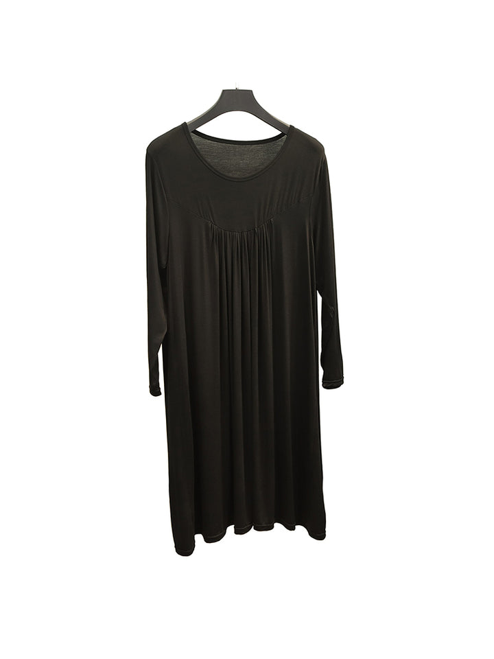 Plus Size Casual Nightgown Midi Loungewear Sleepwear