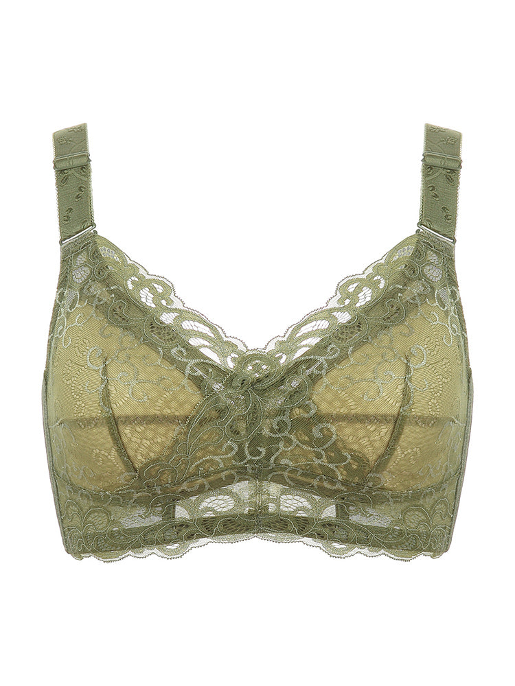 Comfort Lace Minimizer Full Cup Wireless Bra