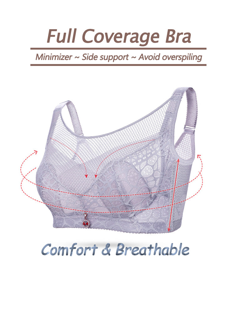Sexy Breathable Thin Lace Wireless Bra