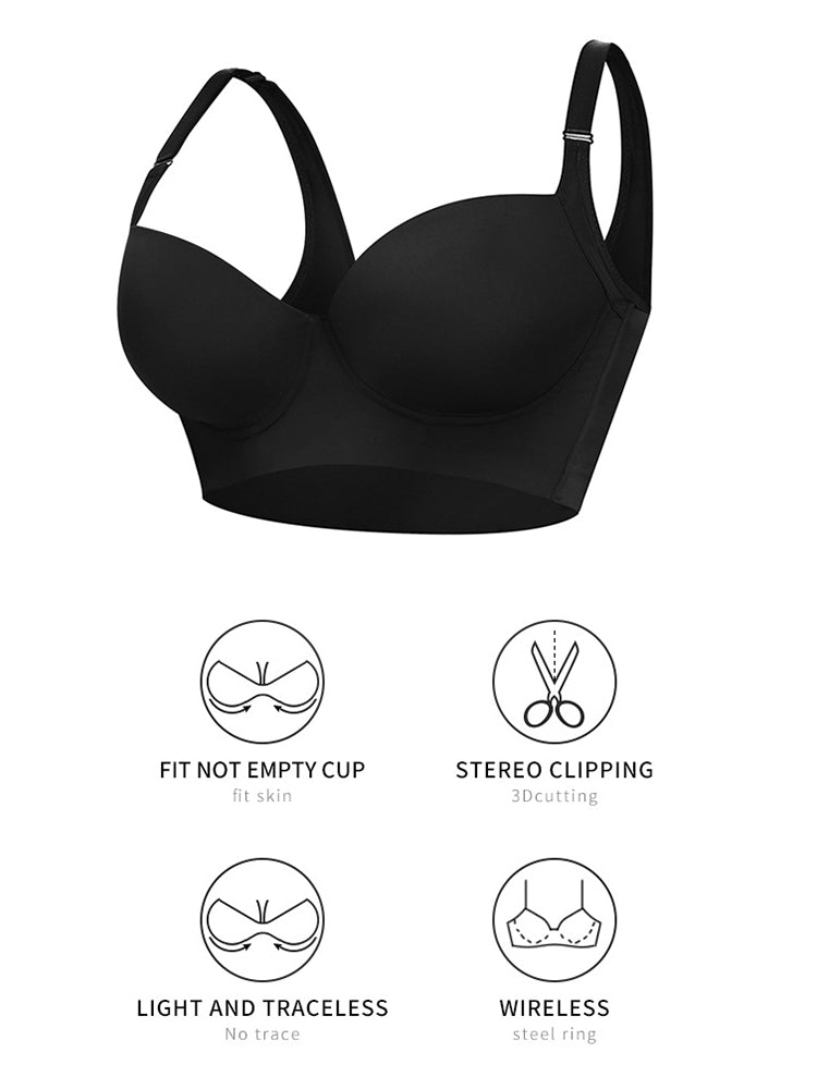 Women's Seamless Side Supportive Non-Wired Everyday Bra