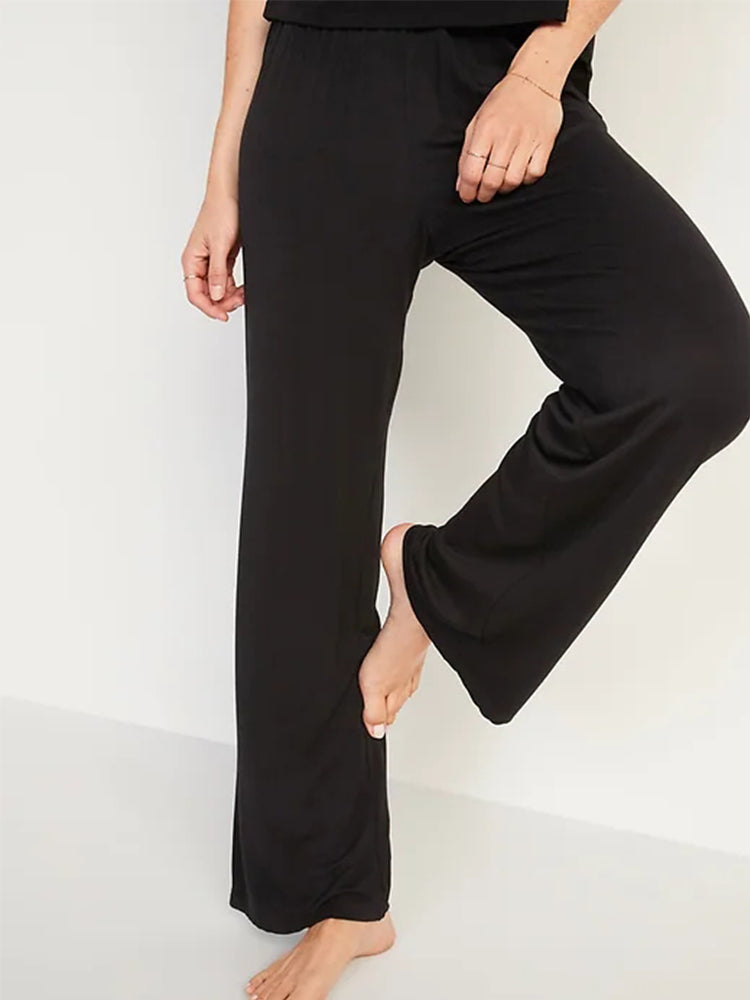 Women Modal Lounge Wide Leg Pants Soft Pajama Bottoms