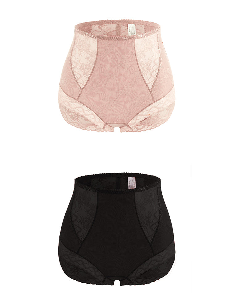 2-Pack Lace Full Coverage Shape Breathable Panty