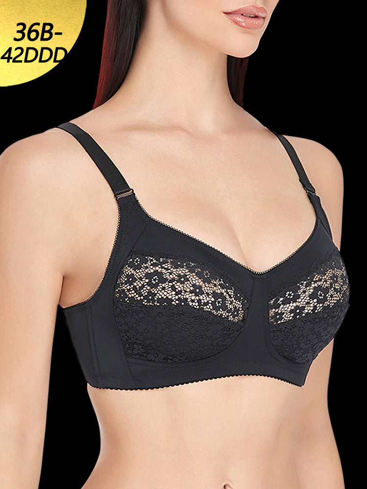 Breathable Floral Lace Cozy Wireless Bra