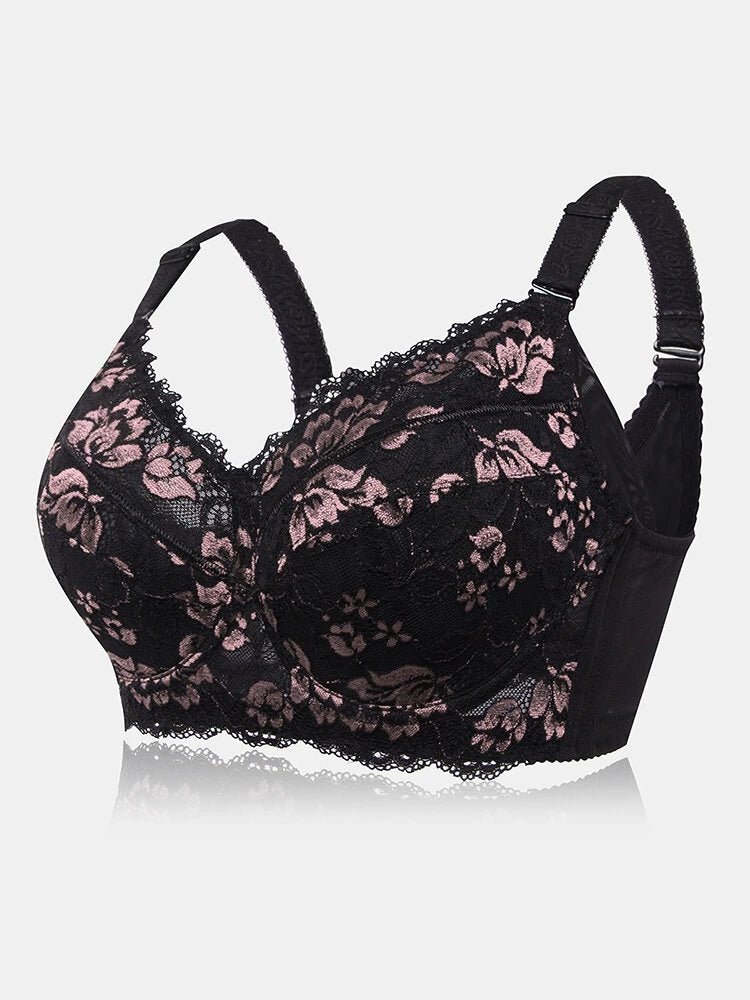 Embroidery Thin Cotton Linning Push Up Bras