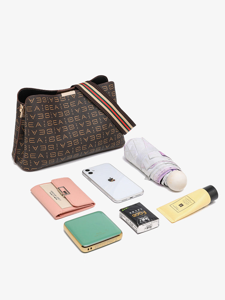 Vintage Monogram PVC Leather Crossbody Shoulder Bags