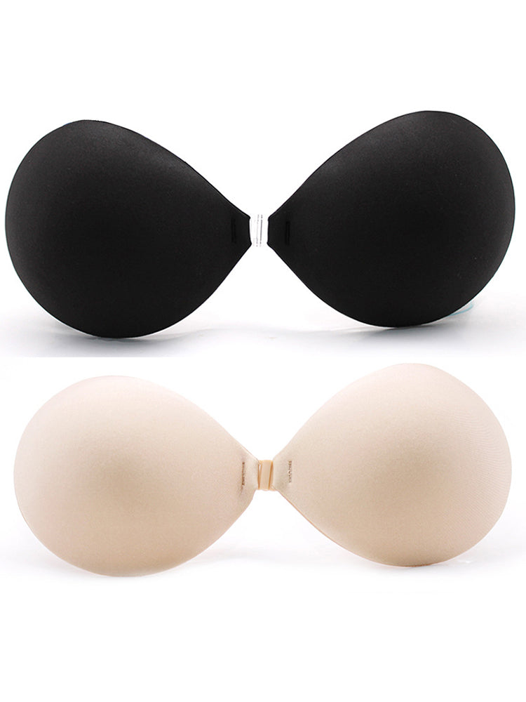 Adhesive Invisible Reusable Backless Bra with Detachable Straps