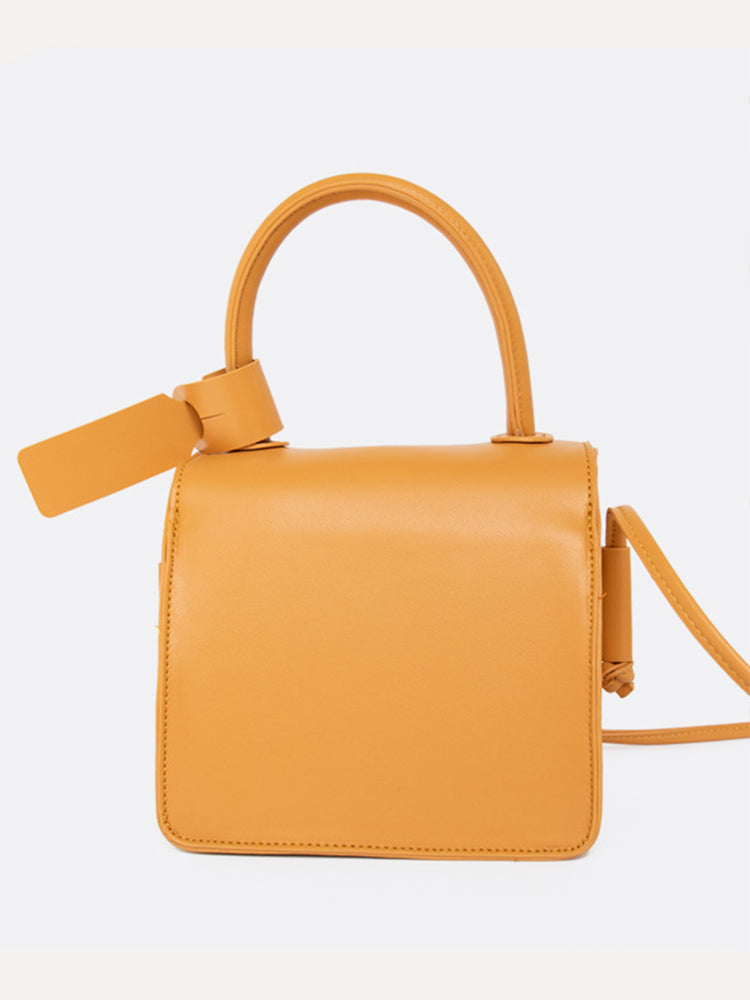 Women's Solid Color Vintage PU Leather Crossbody Bags