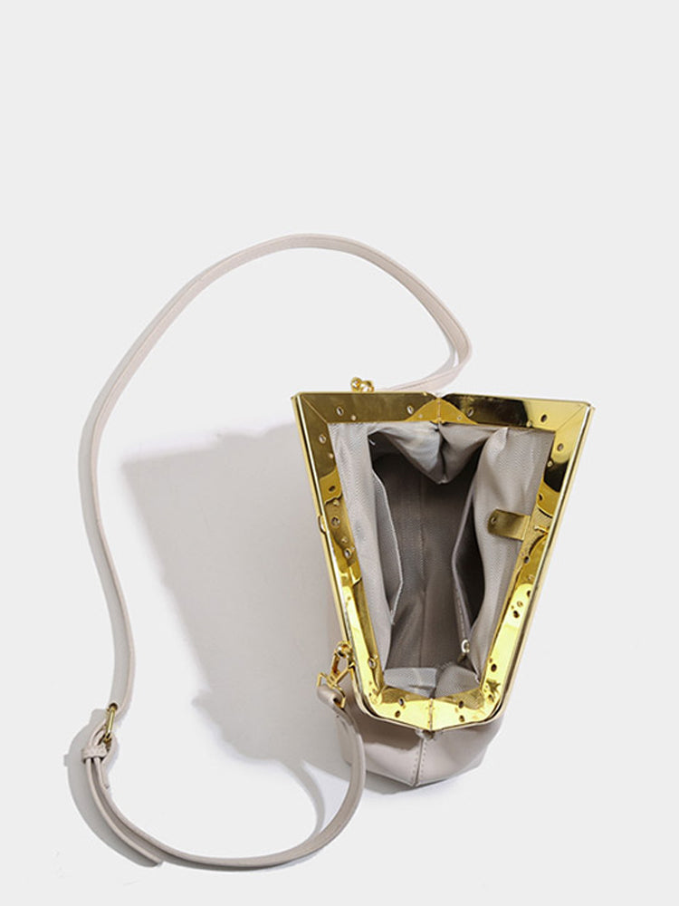 Women's Soft Leather Clutch Purse Crossbody Bags with Removable Strap