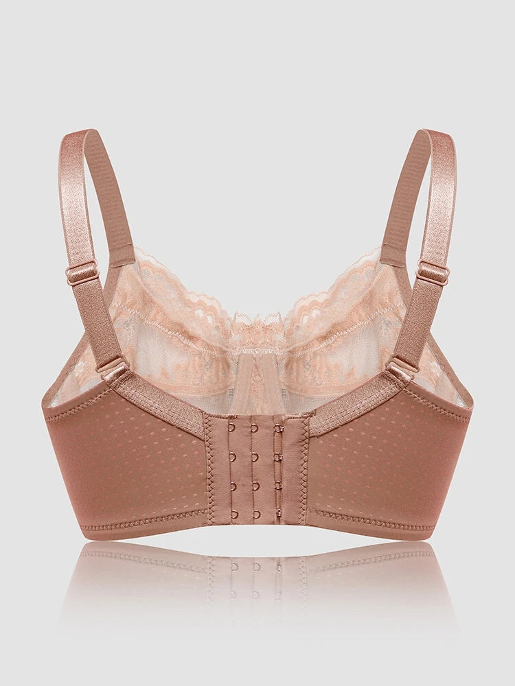 Sexy Lace Bowknot Soft Underwire Breathable Mesh Bras