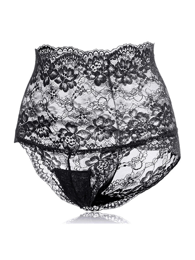 4-Pack High Waisted Lace Cotton Butt Lifter Sexy Panties