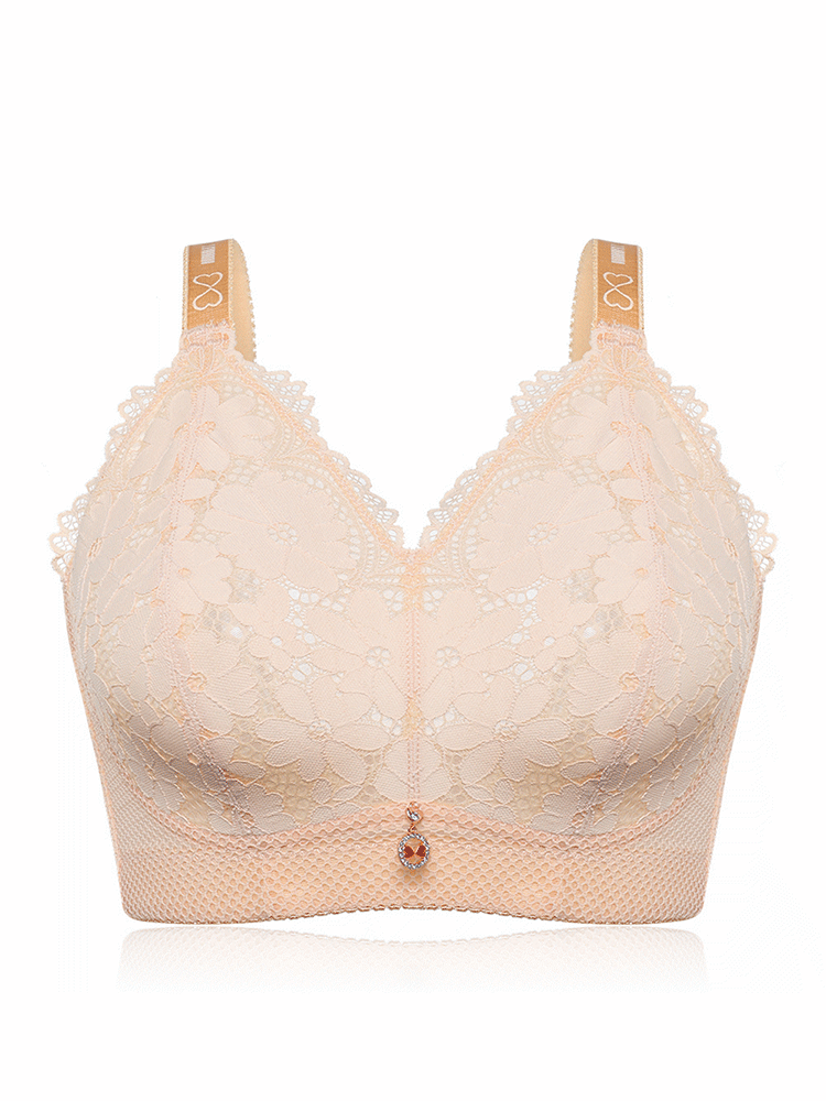 Breathable Floral Lace Ultra Thin Bra Luna S Wish