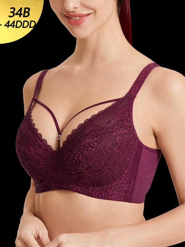 Sexy Lace Full Cup Push Up Soft Lined Bras