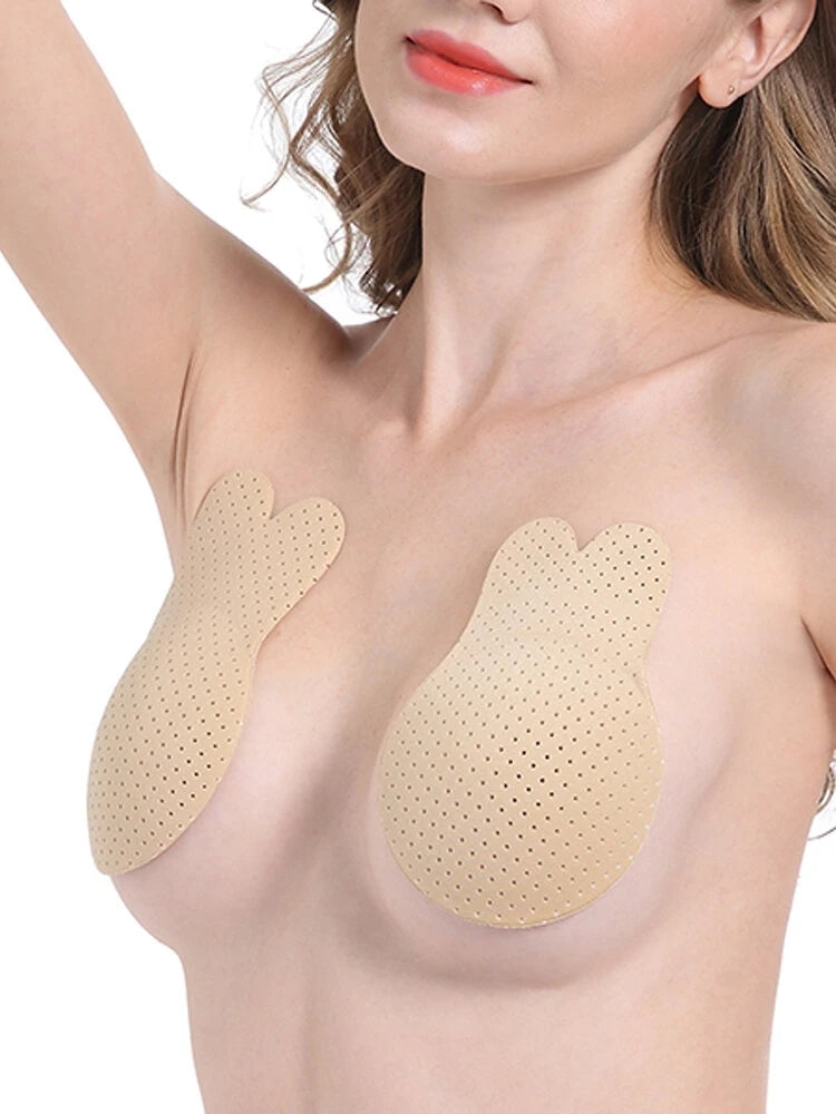 2-Pack Breathable Rabbit Lift Up Invisible Bras