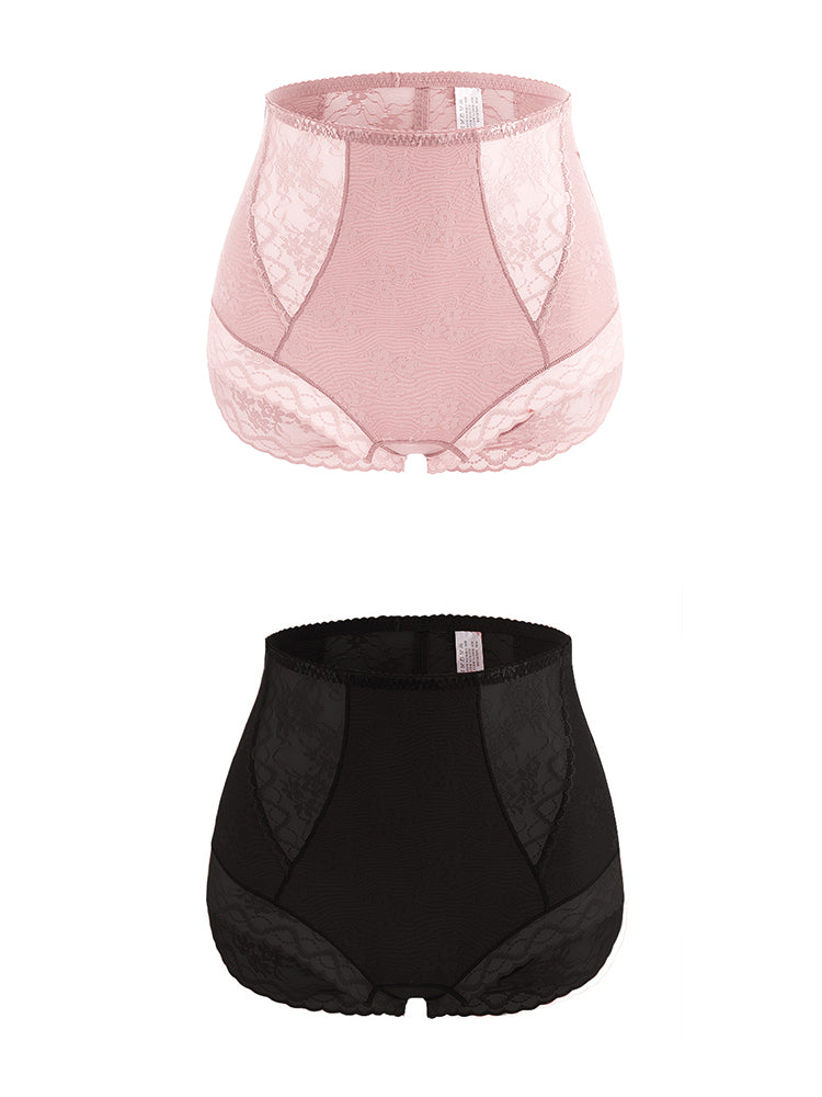2-Pack Lace Full Coverage Shape Breathable Panty