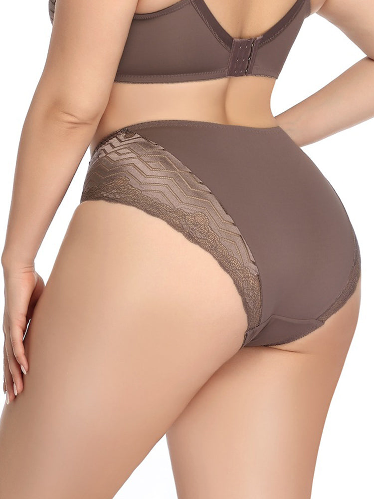 3-Pack Lace Sexy Plus Size Seamless Panties For Ladies
