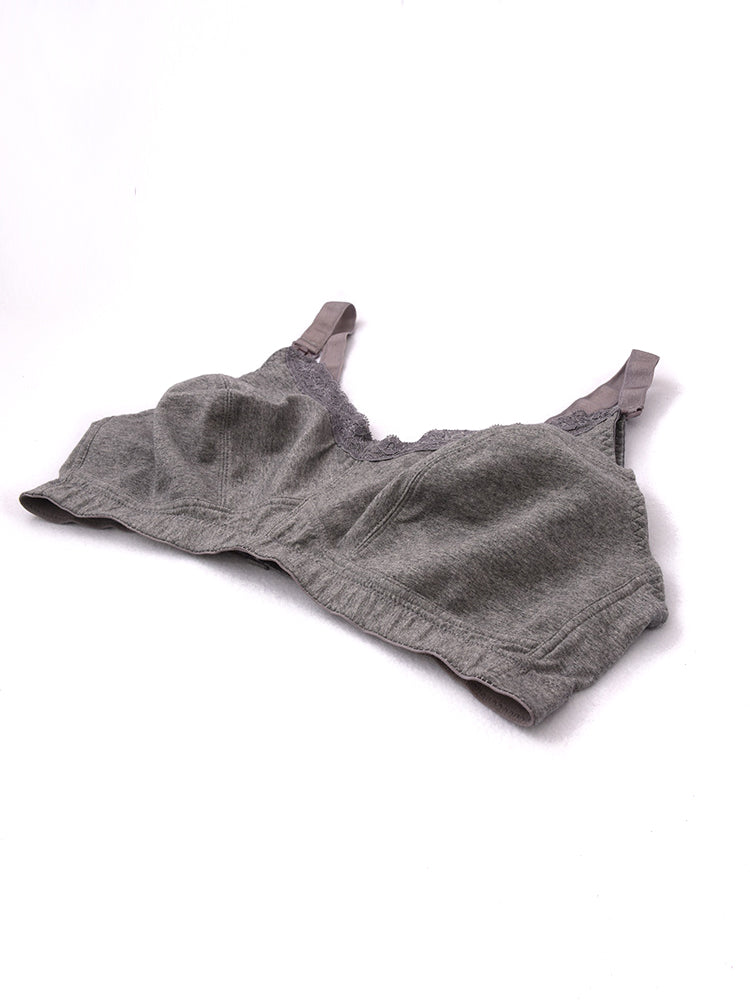 Women's Cotton Non-padded Breastfeeding Maternity Bra