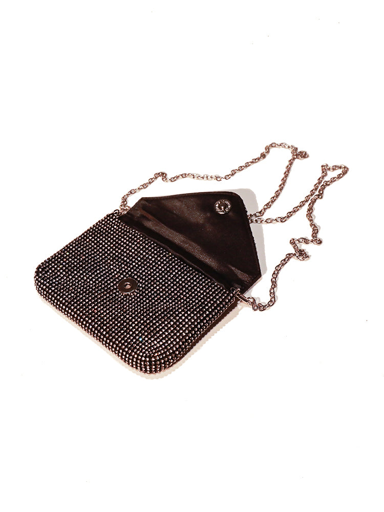 Glitter Rhinestone Wedding Evening Purse Crystal Envelope Crossbody Bags
