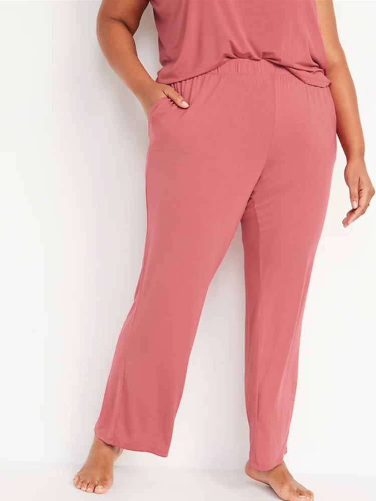 Women Modal Lounge Wide Leg Pants Soft Pajama Bottoms