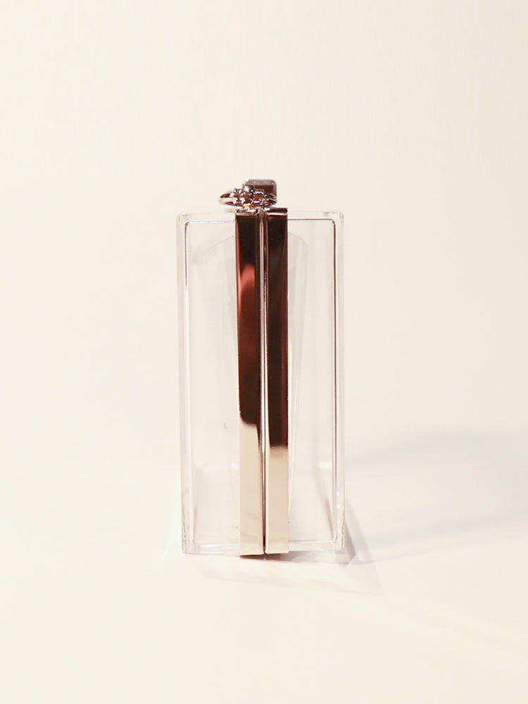 Transparent  Acrylic Box Evening Clutch Bag Clear Purse