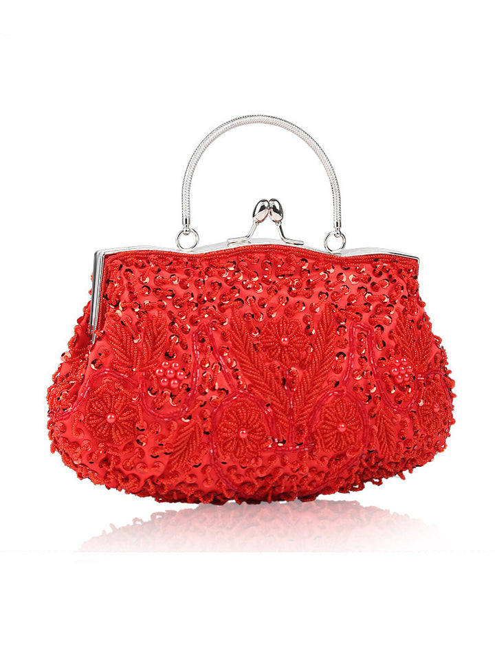 Rhinestone Handbag Costume Accessories Evening Clutch Beaded Bag