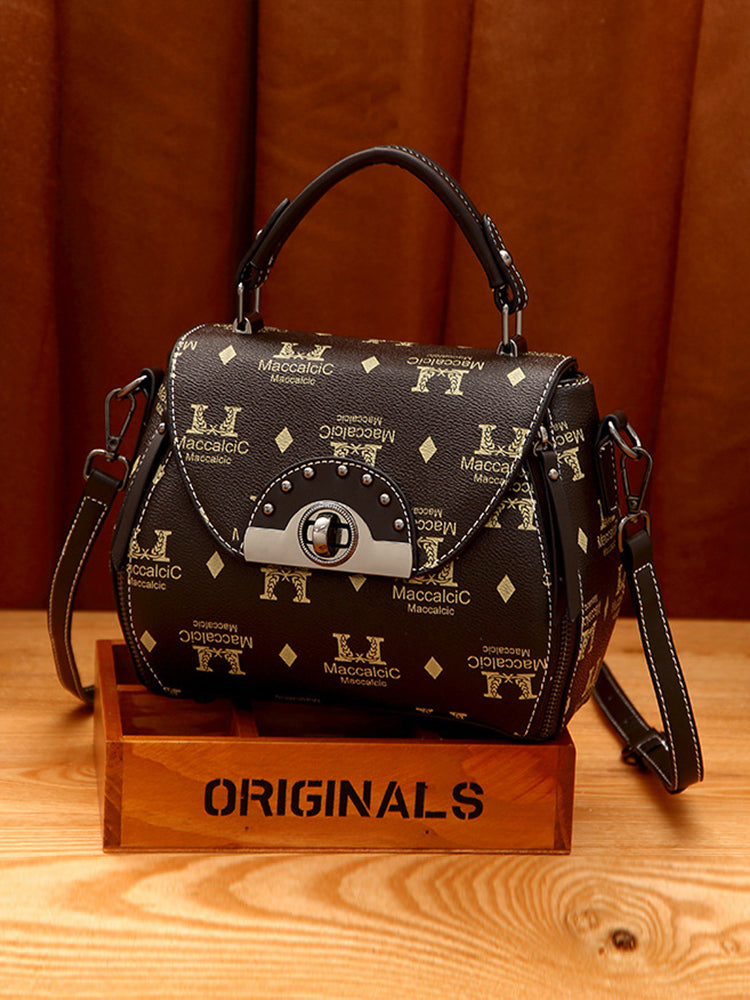 Women's Vintage Solid Color Soft Crossbody Purse Satchal Handbag