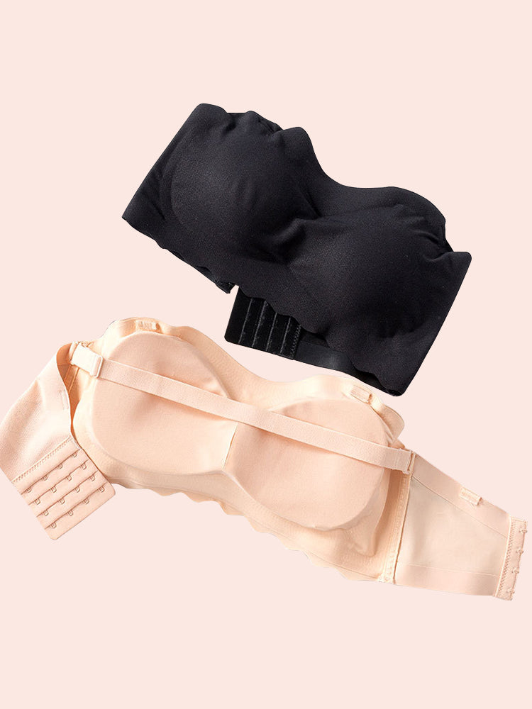 Wireless Breathable Convertible Bra with Removable Staps