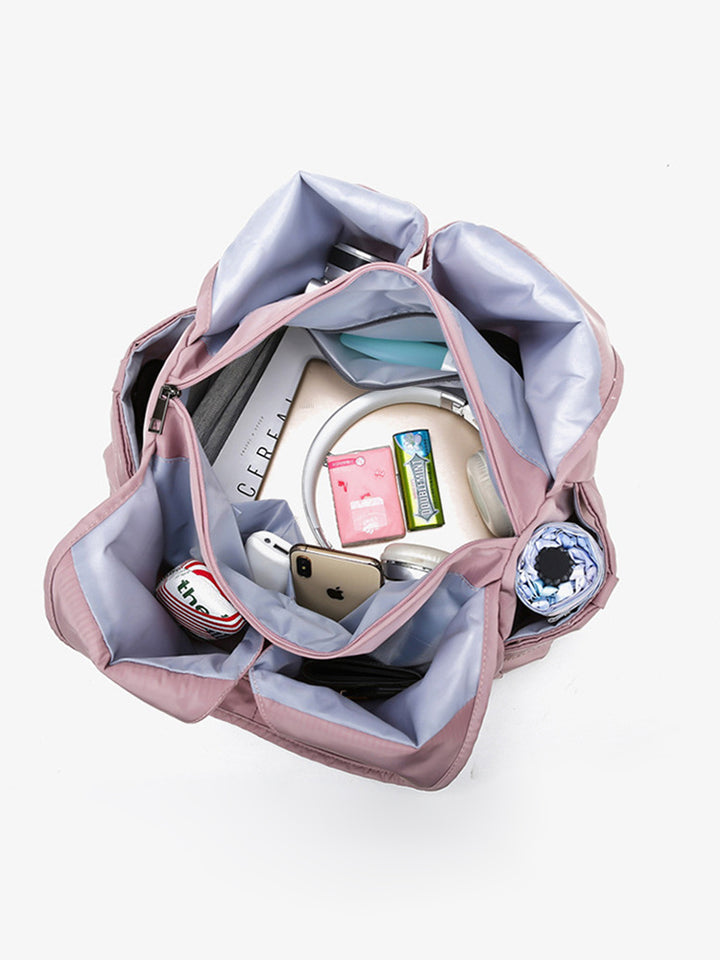 Women Fashion Large Waterproof Multi-function Nylon Travel Shoulder Tote Bag