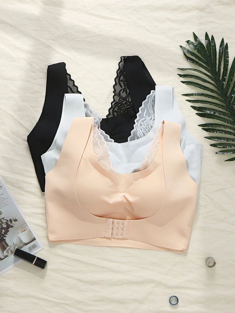 Beauty Back Seamless Cozy Front Closure Wireless Bra