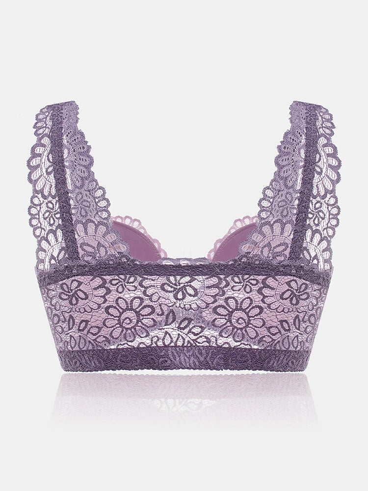 Beauty Back Breathable Sexy Front Close Wire-free Bra