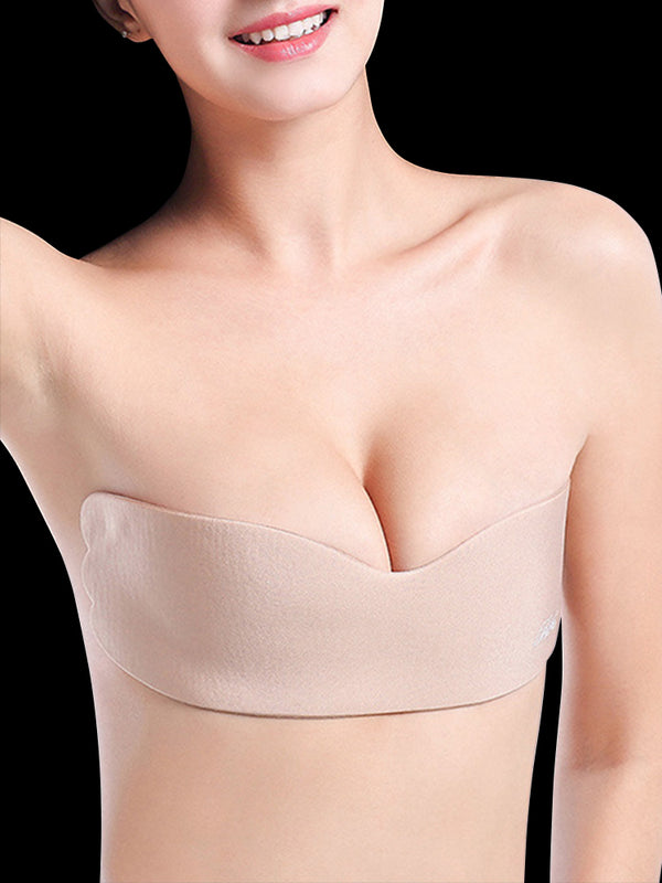 2 Pairs Invisible One Pieces Lift Up Sticky Bra