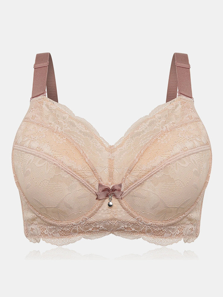 Lace Full Coverage Side Support Minimizer Bras